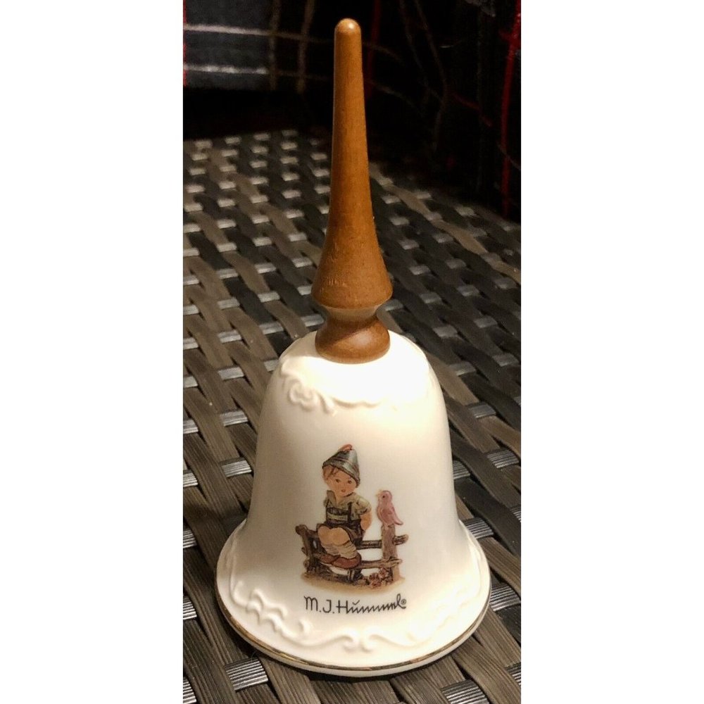 M‎ J Hummel Wayside Harmony Porcelain Bell Vintage Collectible